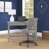 Salinas Cape Cod Gray Writing Desk and Chair