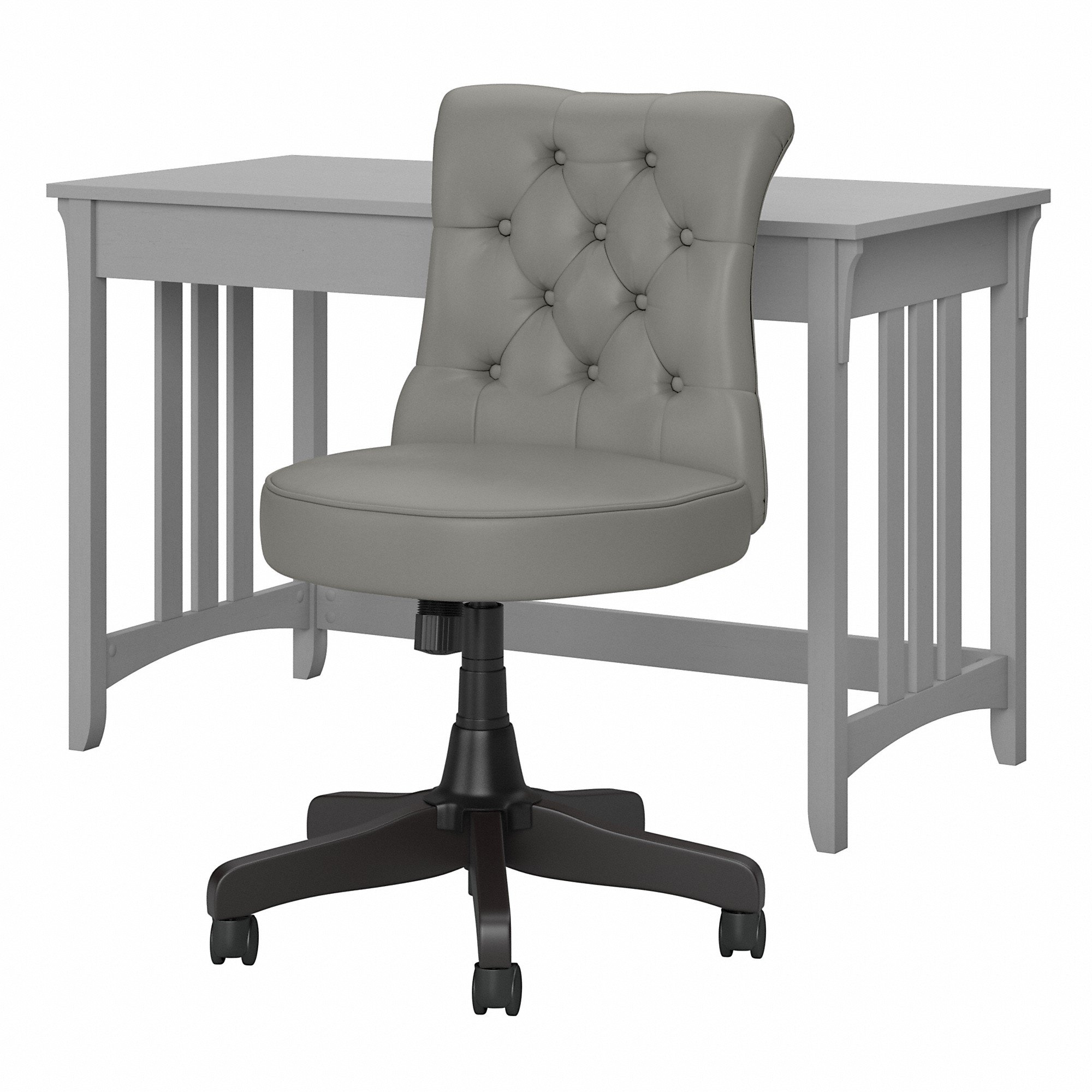 Salinas Cape Cod Gray Writing Desk and Chair-2