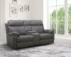 Hilda Gray Power Reclining Loveseat with Console