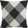PL18PDMCHCHRTSP 18 Diamond Check Charcoal Pillow - Skyline Furniture