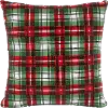 PL18PNCPLGRNOGA 18 Nicolas Plaid Red and Green Pillow - Skyline Furniture