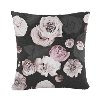 PL18PPHTFLICYBLKOGA 18 Icy Floral Pillow