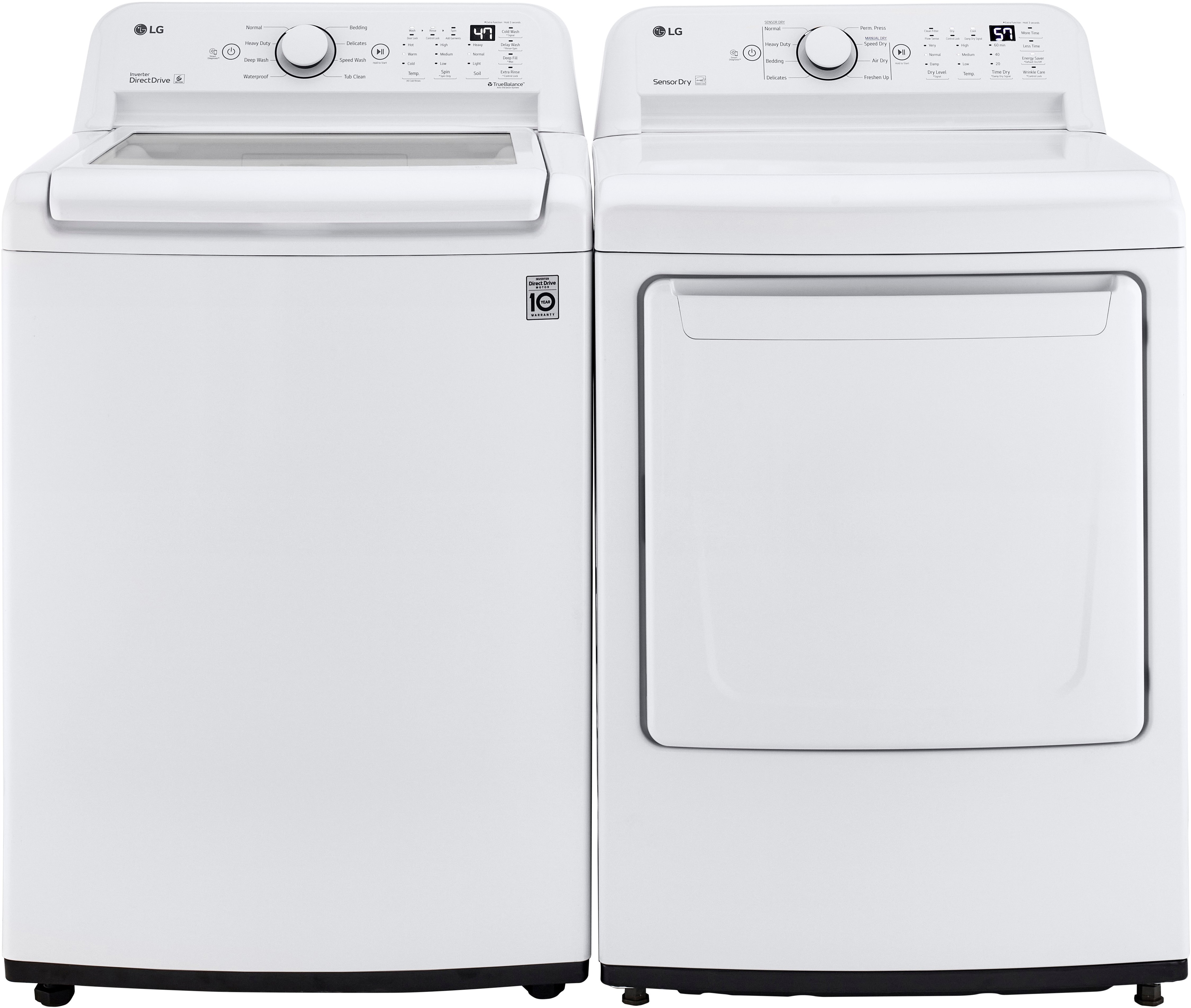 KIT LG Washer and Electric Dryer Set - White 7000-1