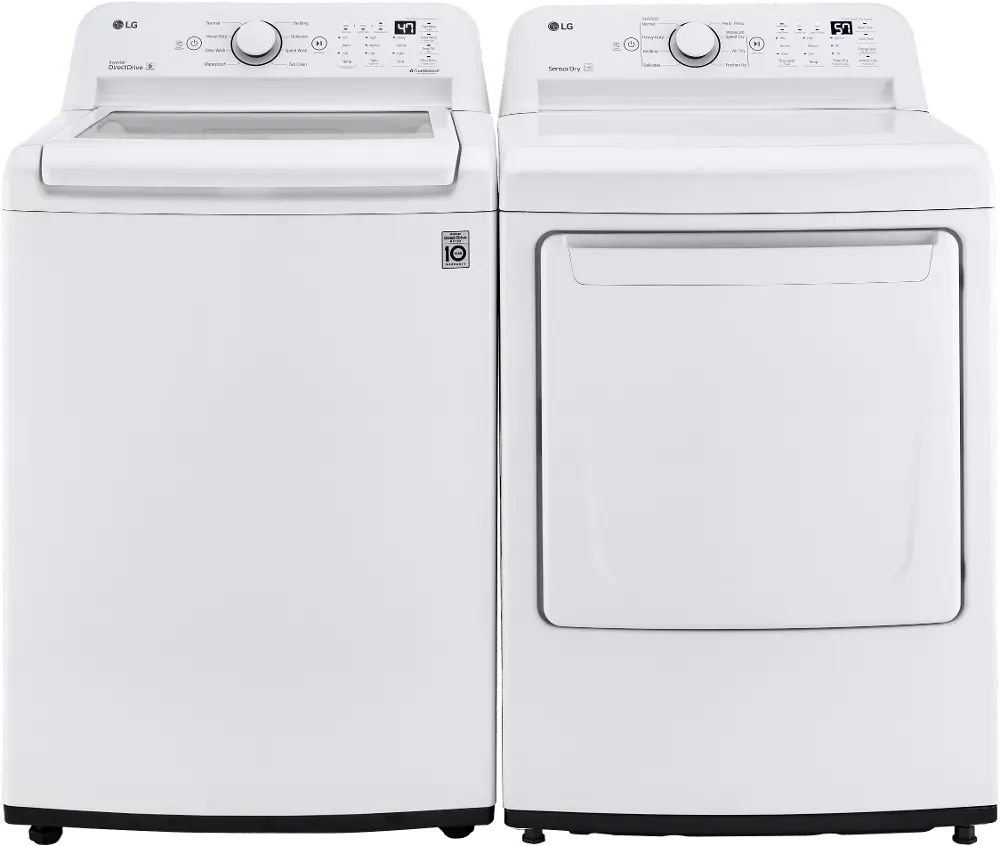 .LG-7000-W/W-ELE--PR LG Washer and Electric Dryer Set - White 7000-1