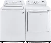 KIT LG Washer and Electric Dryer Set - White 7000