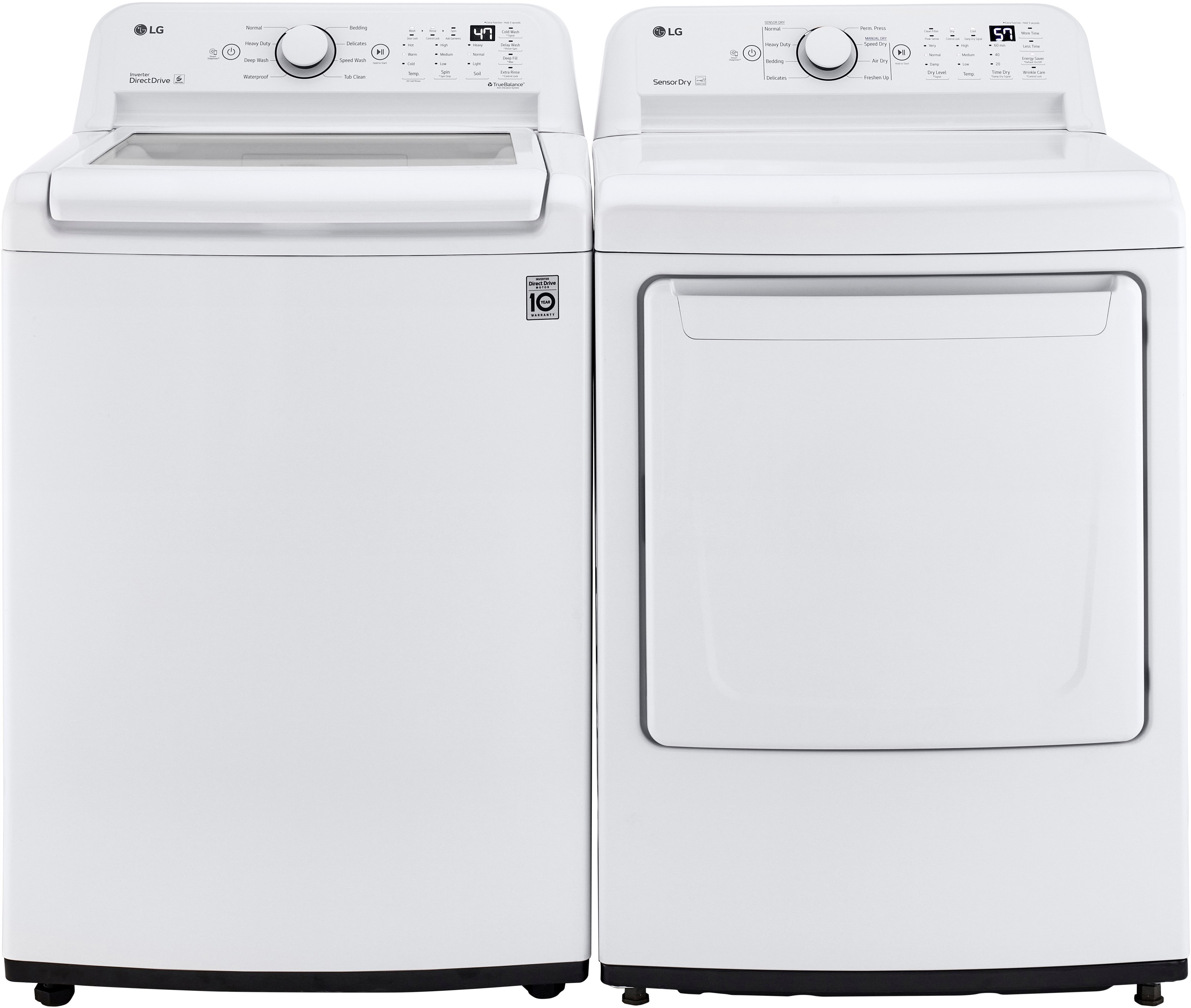 KIT LG Washer and Gas Dryer Set - White 7000-1