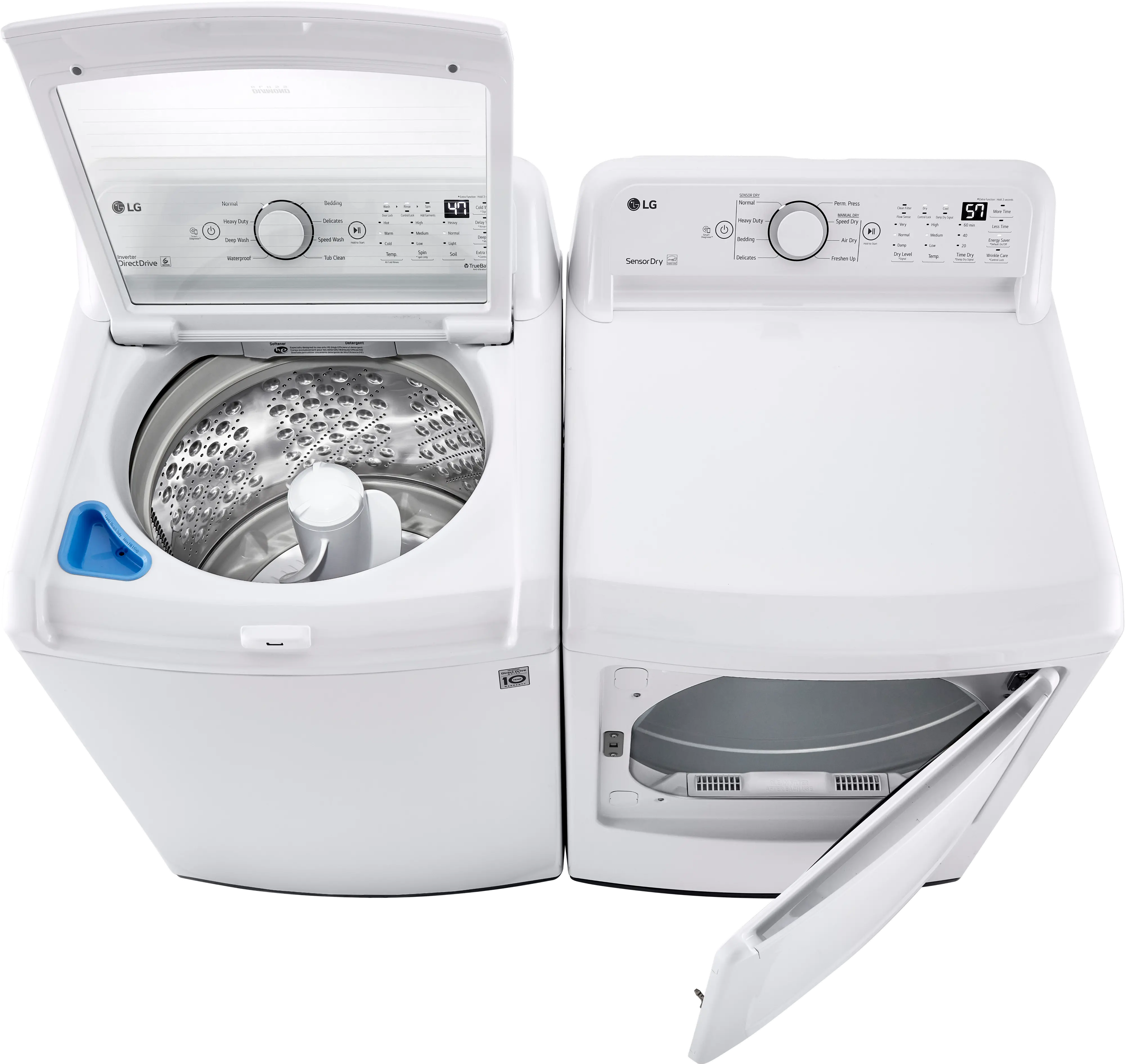 KIT LG Washer and Gas Dryer Set - White 7000-3