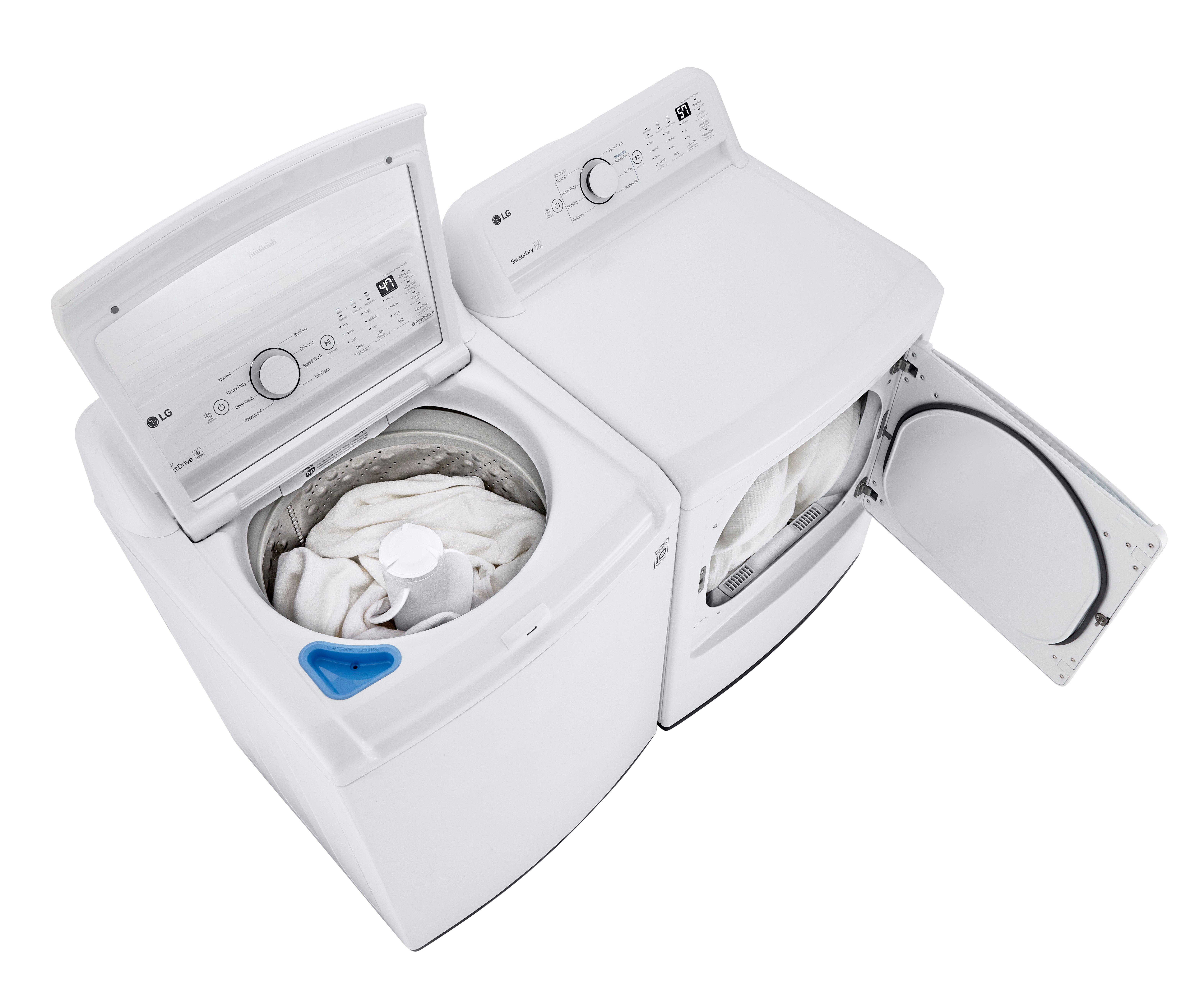 KIT LG Washer and Gas Dryer Set - White 7000-4