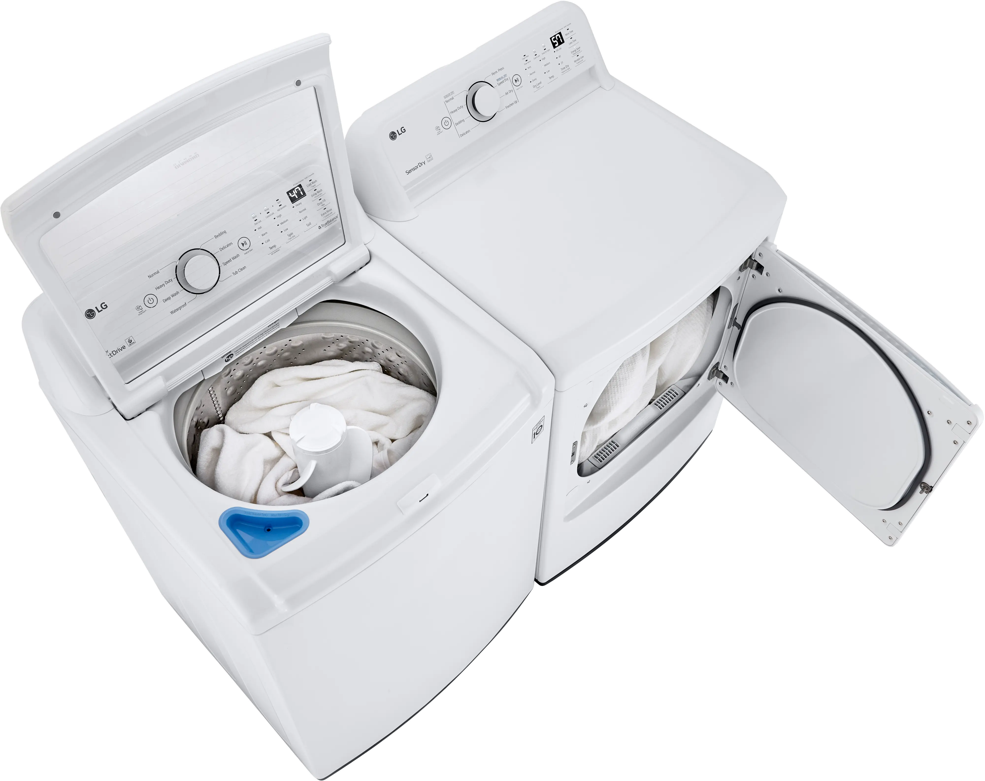 KIT LG Washer and Gas Dryer Set - White 7000-4