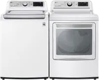 KIT LG Top Load Washer and Gas Dryer Set - White 7300WA