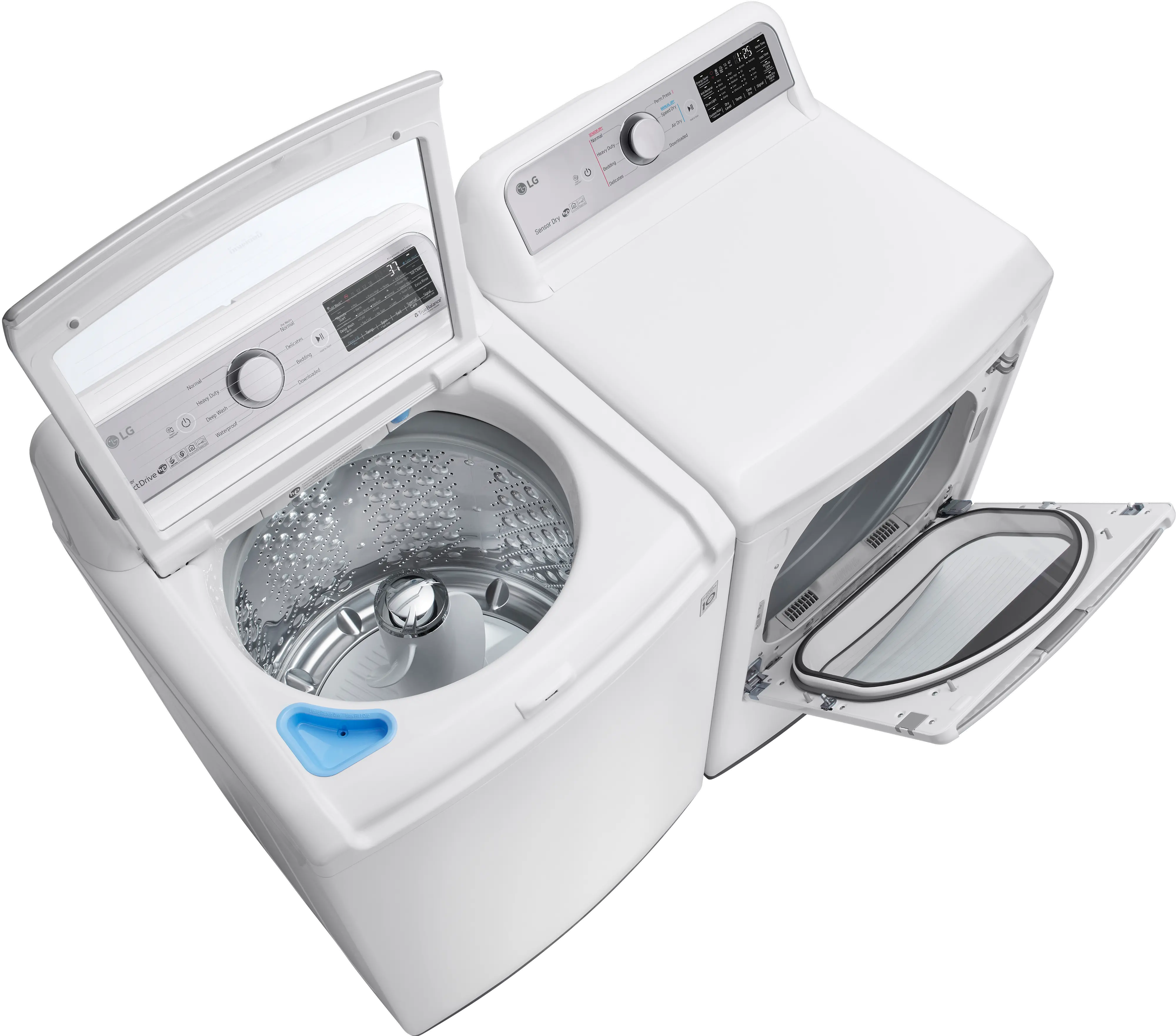 KIT LG Top Load Washer and Gas Dryer Set - White 7300WA-3