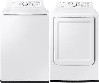 KIT Samsung White Washer and Electric Dryer Set - 3000