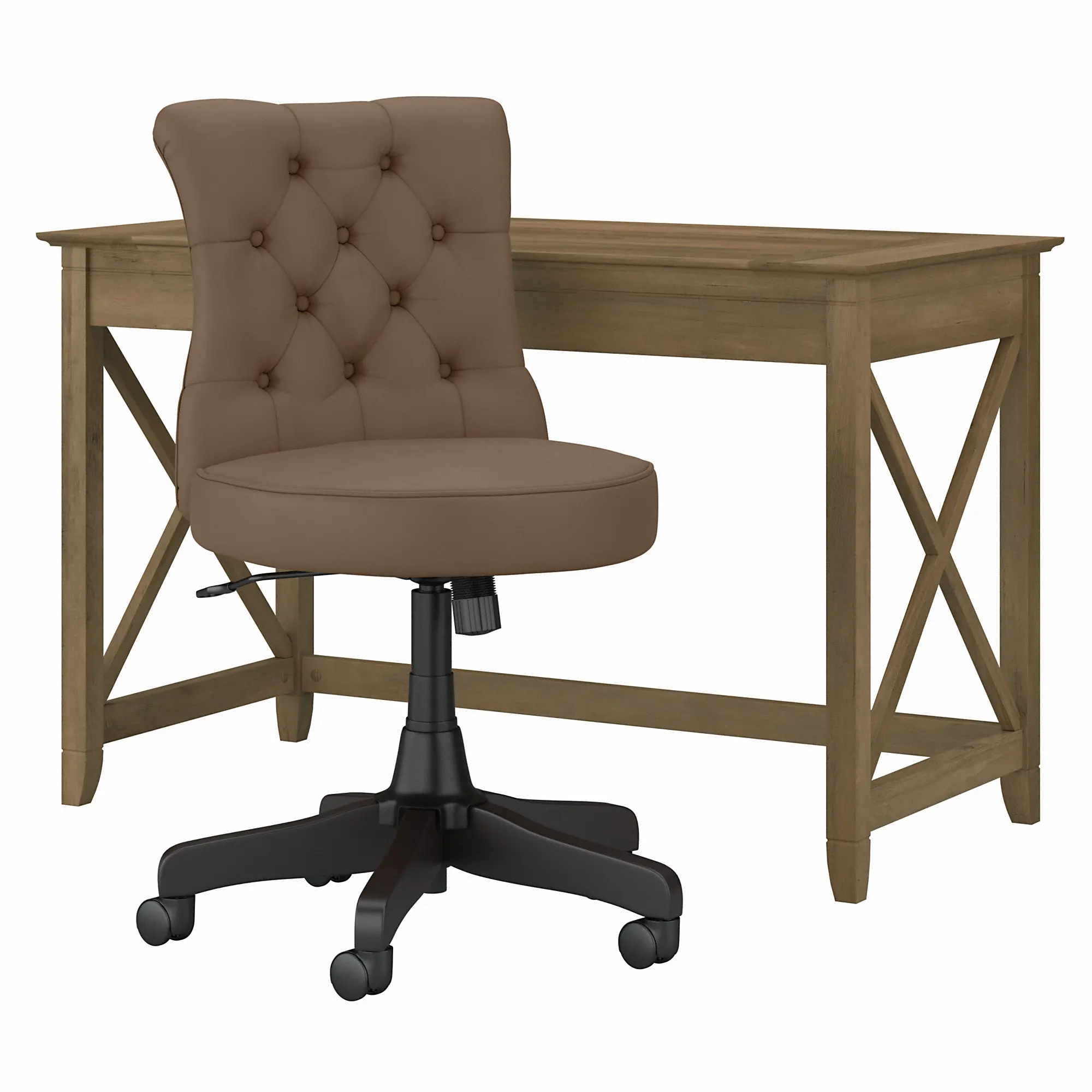 KWS021RCP Key West Reclaimed Pine Desk And Chair-2