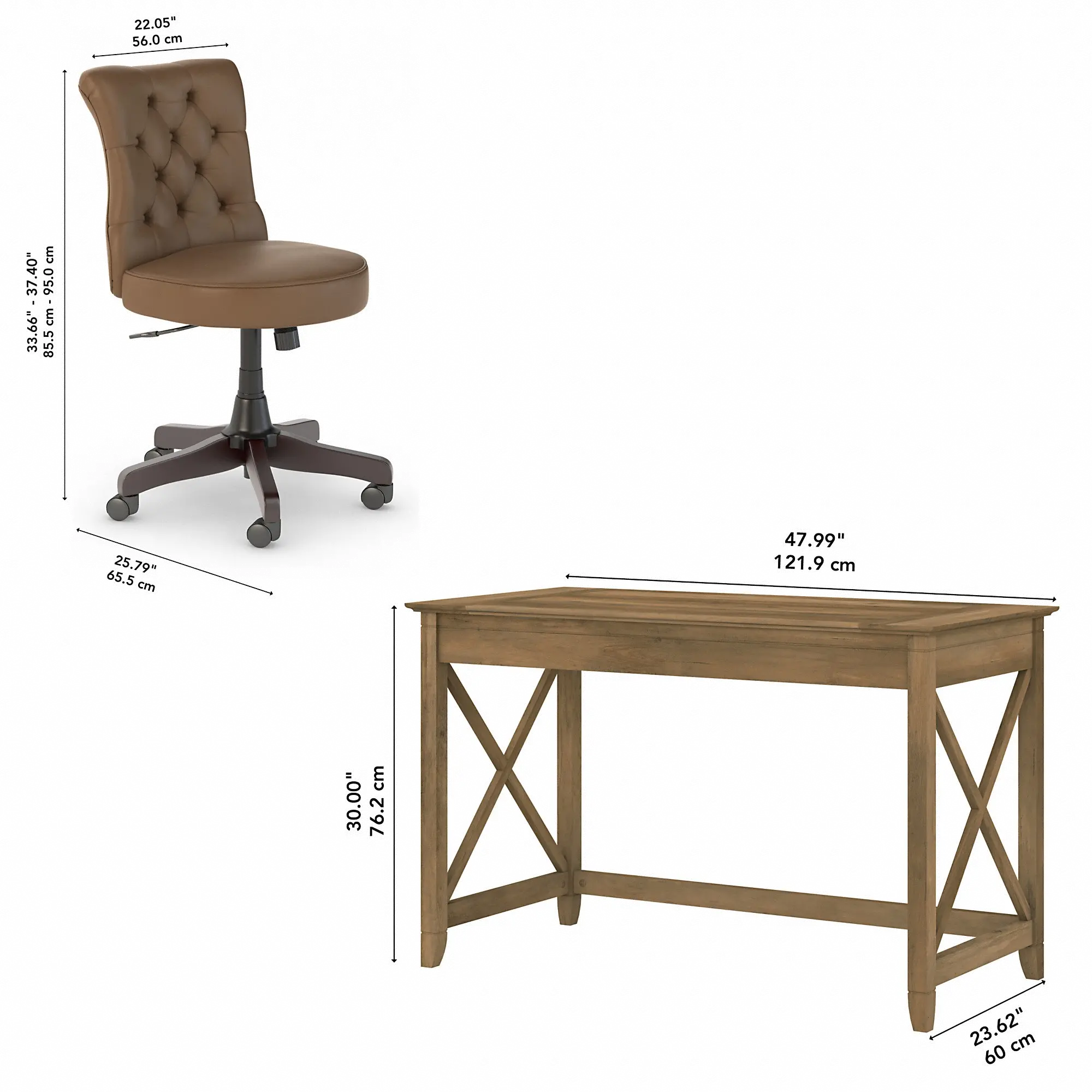 KWS021RCP Key West Reclaimed Pine Desk And Chair-6