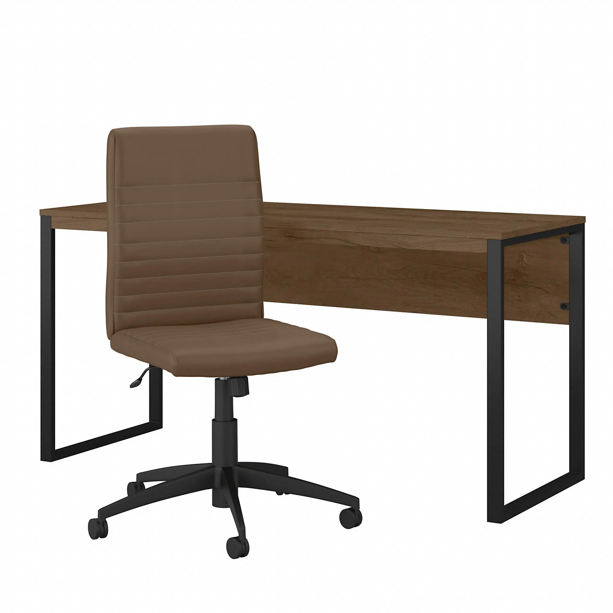 LAT006RB Latitude Rustic Brown Desk And Chair-2