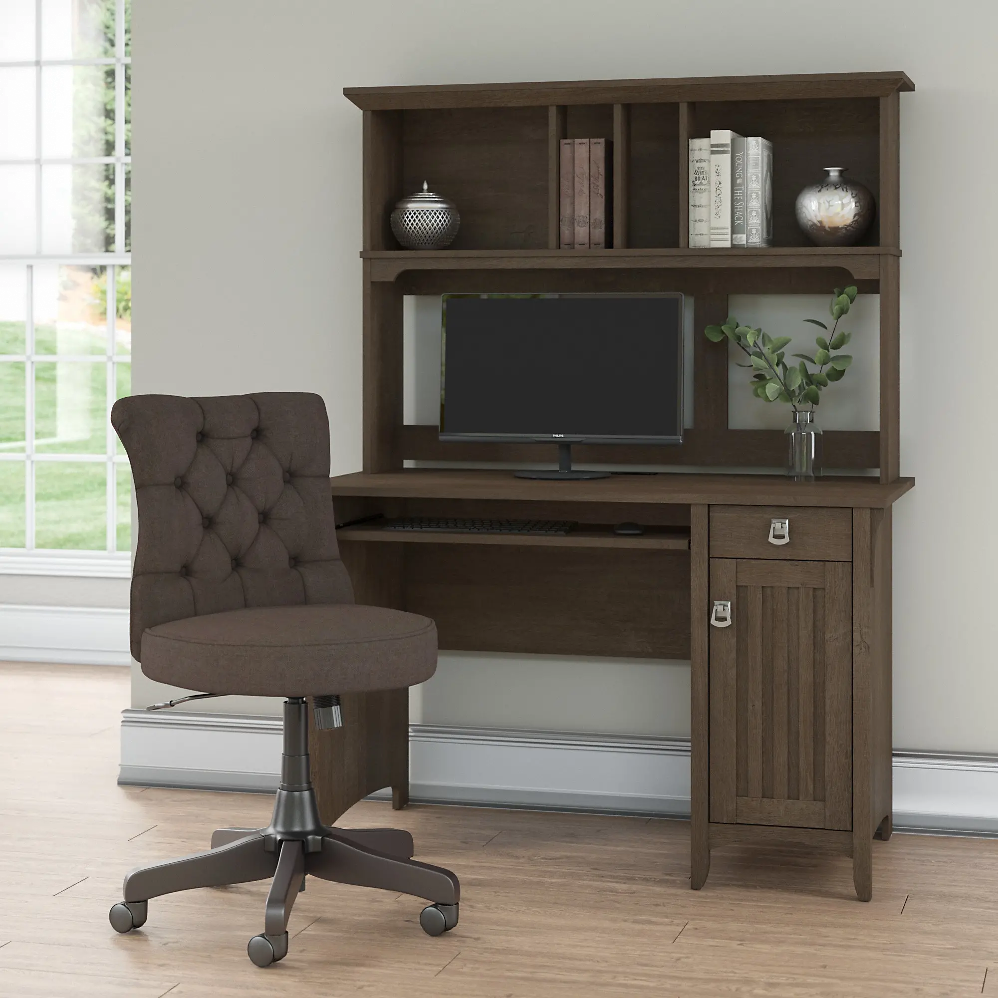 SAL012ABR Salinas Ash Brown Desk and Chair-1