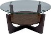 Four-Points Glass Espresso Cocktail Table
