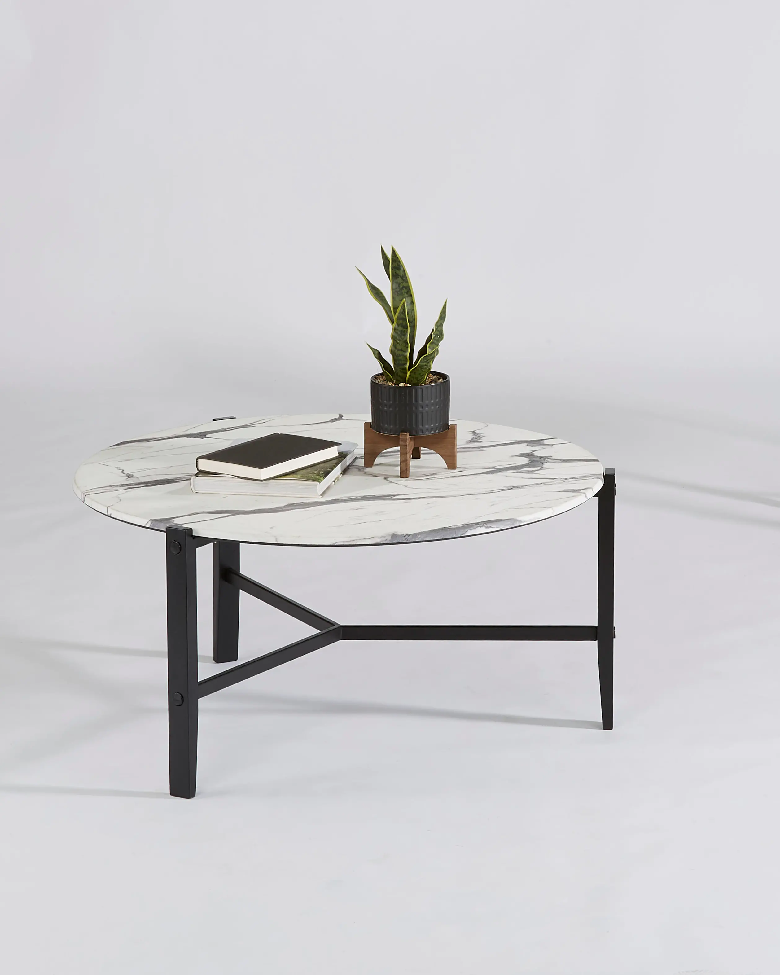 Rowen Black and White Cocktail Table-1