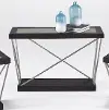 Clearance East Bay Black and Silver Sofa Table