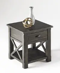Crossroads Birch Smoke End Table