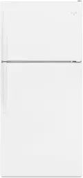 WRT138FFDW Whirlpool 18 Cu Ft Top Freezer Refrigerator - White
