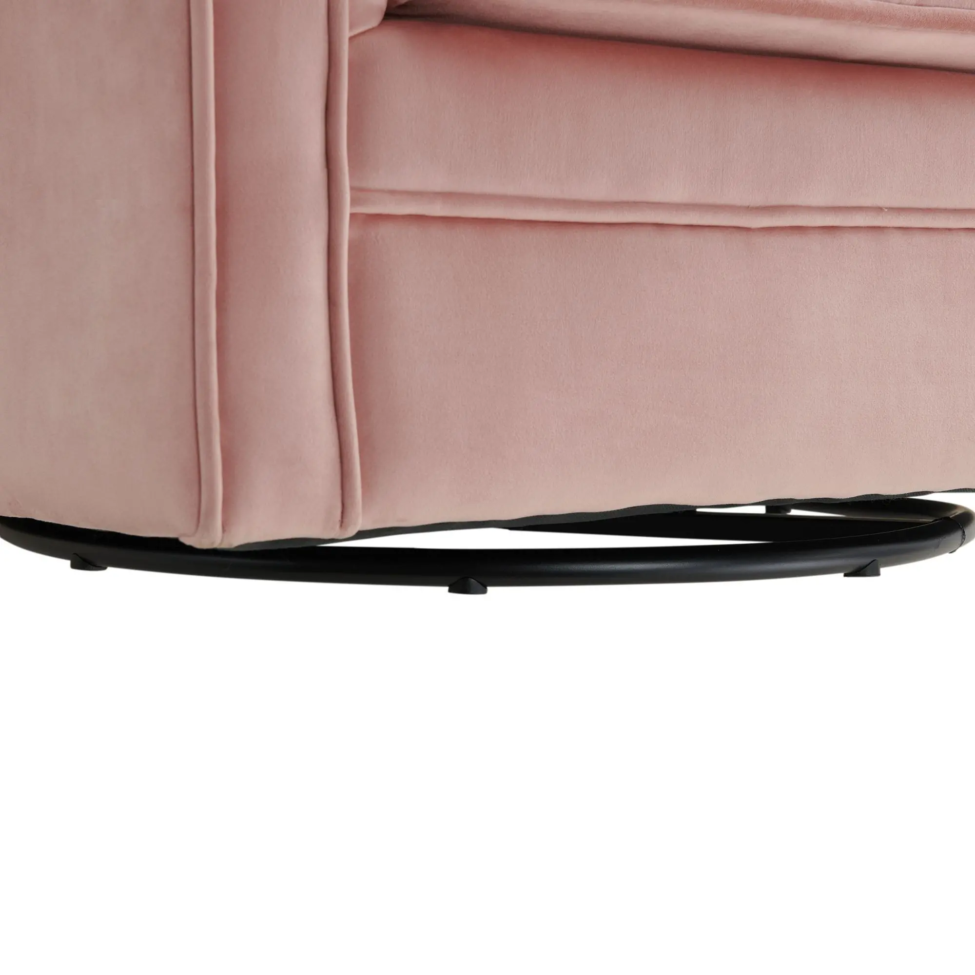 Loden Modern Glam Royale Blush Pink Swivel Chair-5