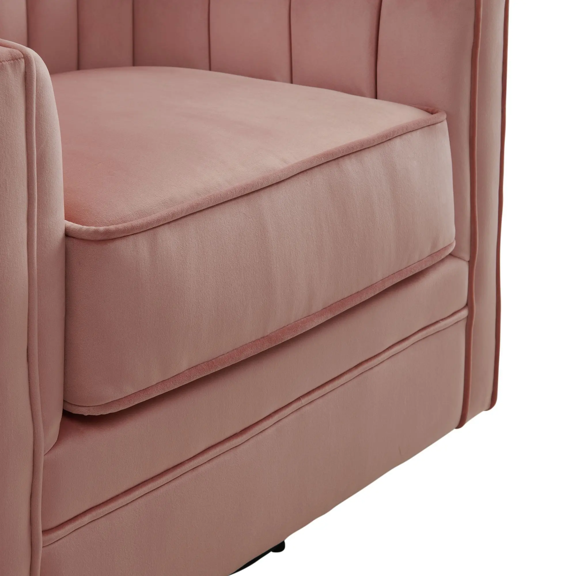 Loden Modern Glam Royale Blush Pink Swivel Chair-6