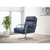 Kota Mid Century Modern Alisa Blue Swivel Chair