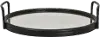 Mirrored and Black Metal Tray