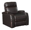 Transformer Brown Leather Power Recliner