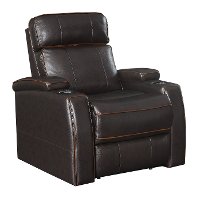 Transformer Brown Leather Power Recliner