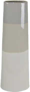 Soft Gray and Beige and White Vase