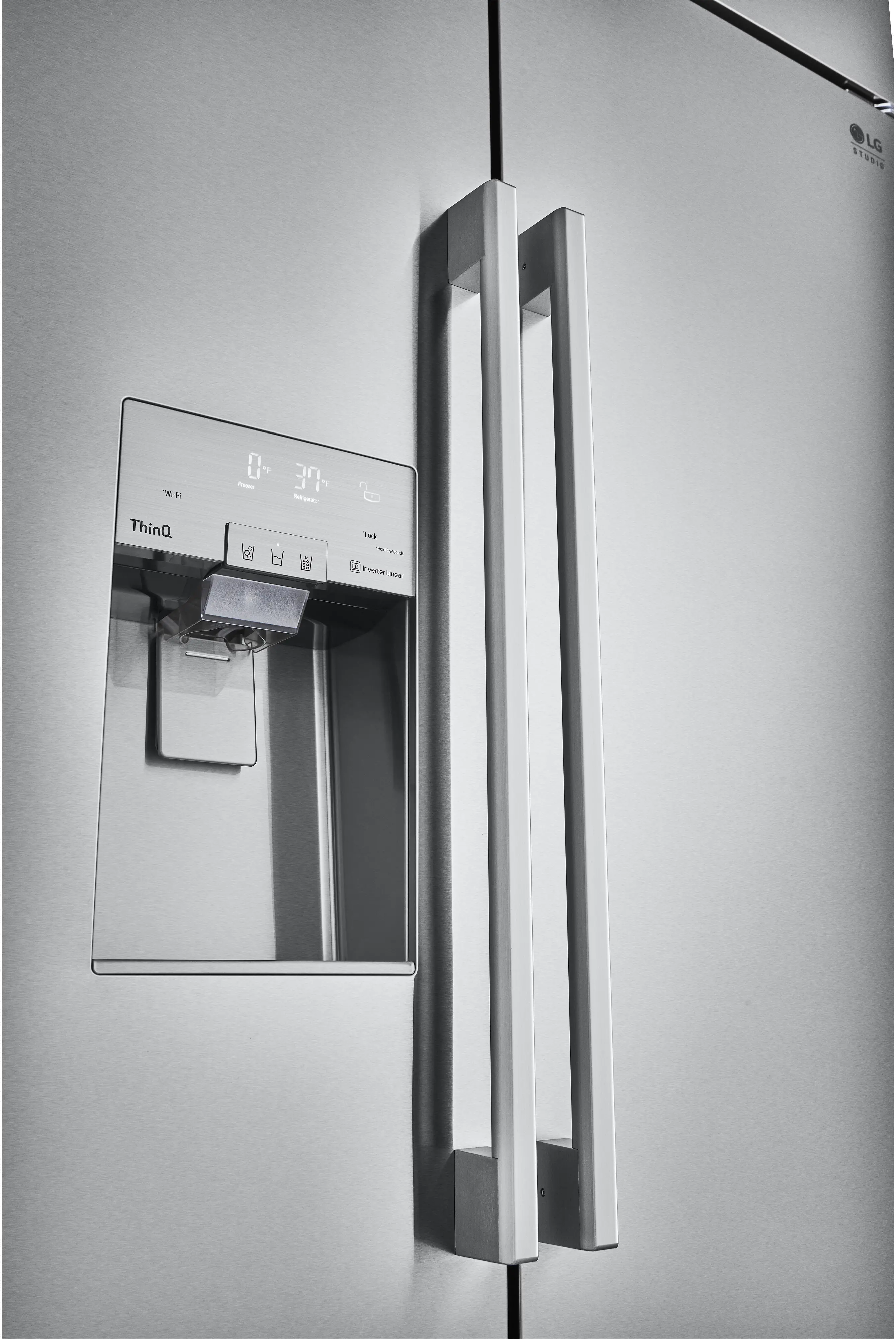 SRSXB2622S LG Studio Built In Side by Side Refrigerator - Stainless Steel-2