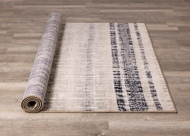 Abbey 5 x 8 Striped Beige Area Rug-7