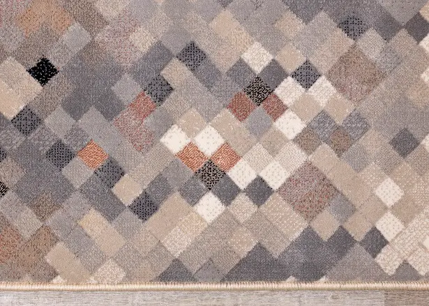 Abbey 5 x 8 Geometric Gray Beige Area Rug-7