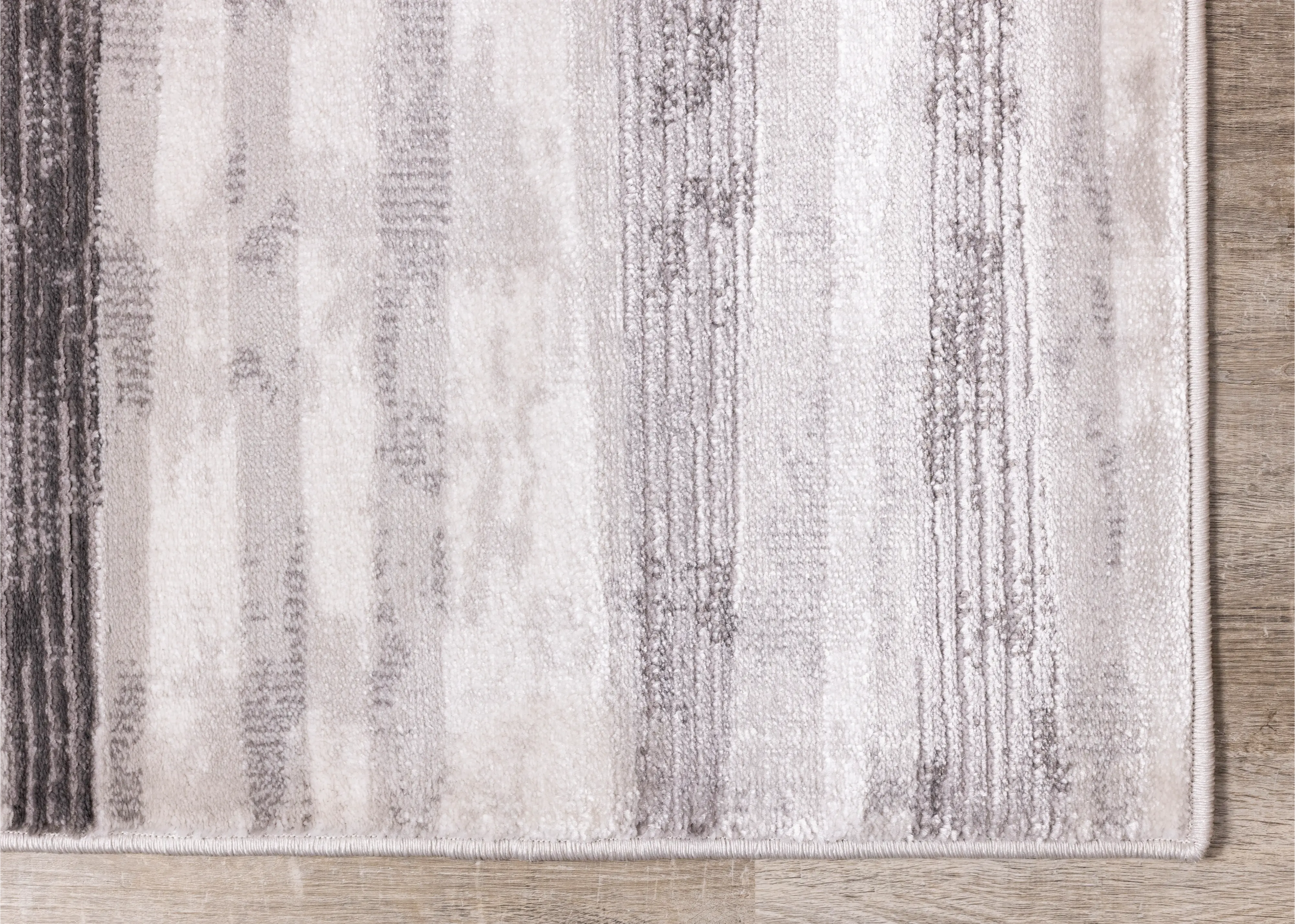 Chorus 5 x 8 Geometric White and Gray Area Rug-5