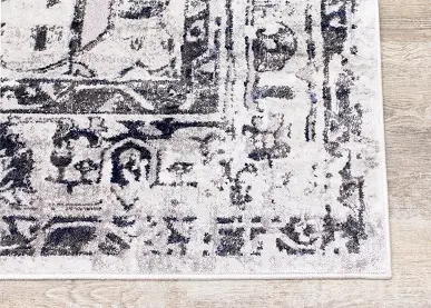 Chorus 5 x 8 Elegant Gray Blue Area Rug-5