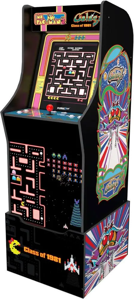 195570004074 Arcade 1Up Ms. Pacman & Galaga 1981 Edition 40th Anniversary Arcade-1