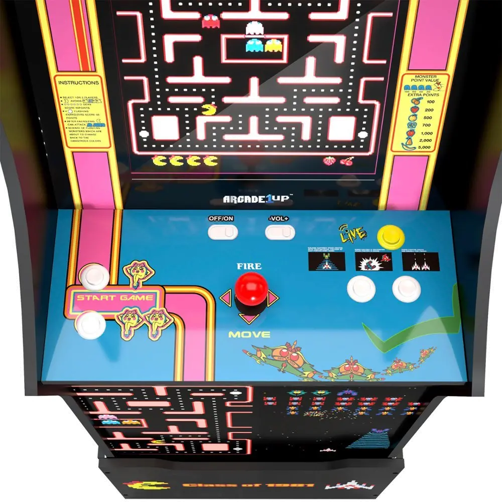 195570004074 Arcade 1Up Ms. Pacman & Galaga 1981 Edition 40th Anniversary Arcade-7