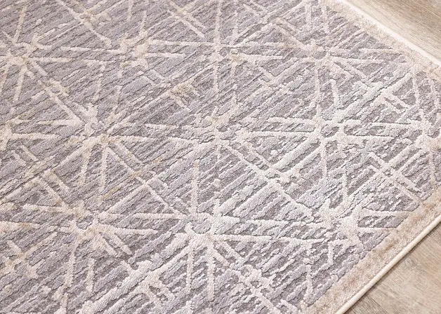 Chorus 5 x 8 Art Deco Gray Beige Area Rug-4