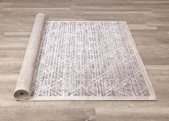 Chorus 5 x 8 Art Deco Gray Beige Area Rug-7