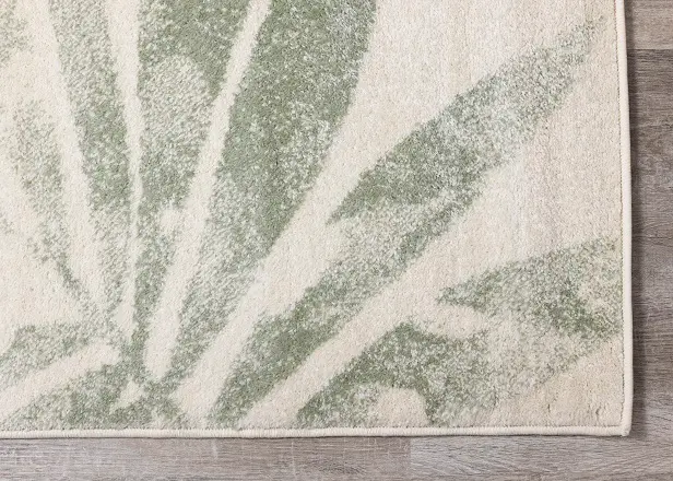 Focus 5 x 8 Botanical Cream Green Area Rug-5