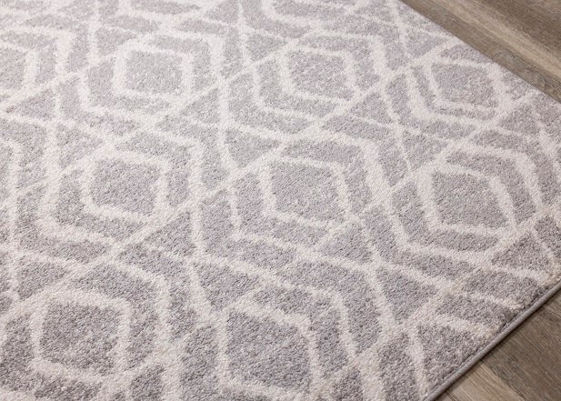Focus 8 x 11 Contemporary Gray White Area Rug-3