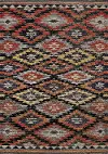 Sara 5' x 8' Tribal Red Orange Area Rug