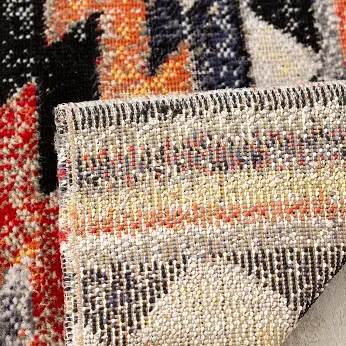 Sara 8' x 11' Tribal Red Orange Area Rug-6