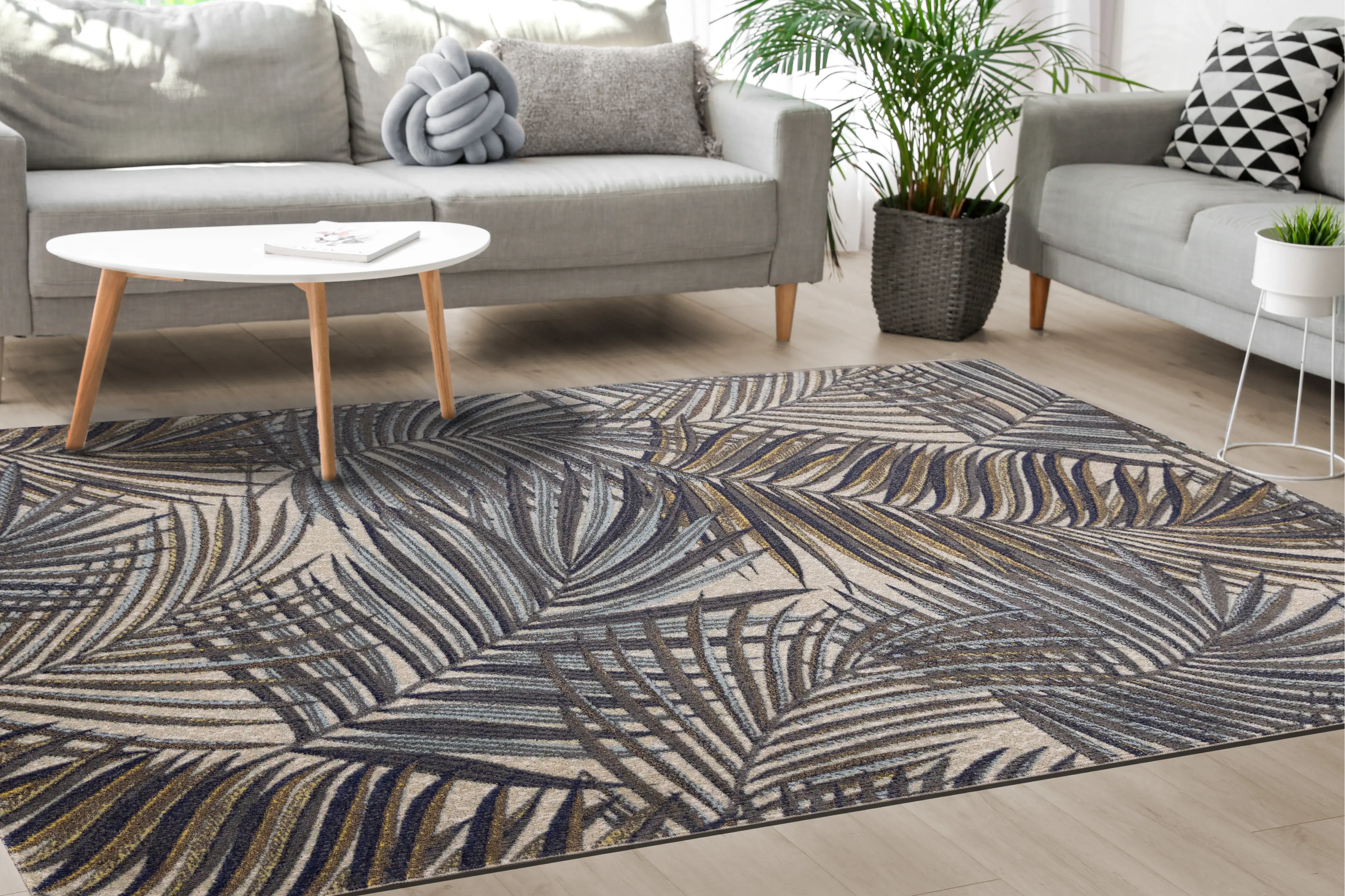 Sara 8' x 11' Island Botanical Area Rug-3