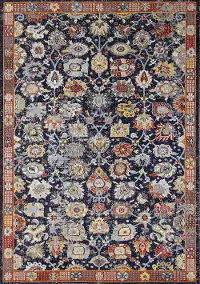 Sara 5' x 8' Elegant Navy Blue Area Rug