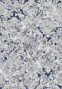 Alida 5 x 8 Elegant Cream Blue Area Rug