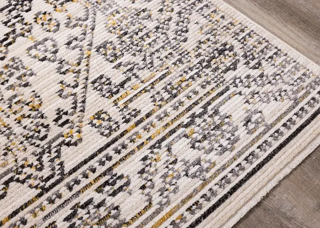 Calabar 5' x 8' Cream Gray Area Rug-3