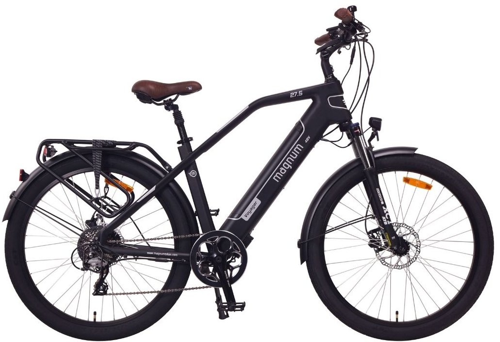 Magnum Voyager Electric Bike - Black/Silver-1